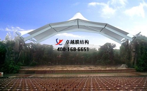 許昌<font color='red'>膜結構看臺</font>/舞臺【許昌富華玻璃有限公司等】設計施工案例