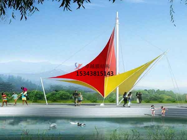 撫州景觀<font color='red'>張拉膜結構</font>遮陽棚【生產廠家】